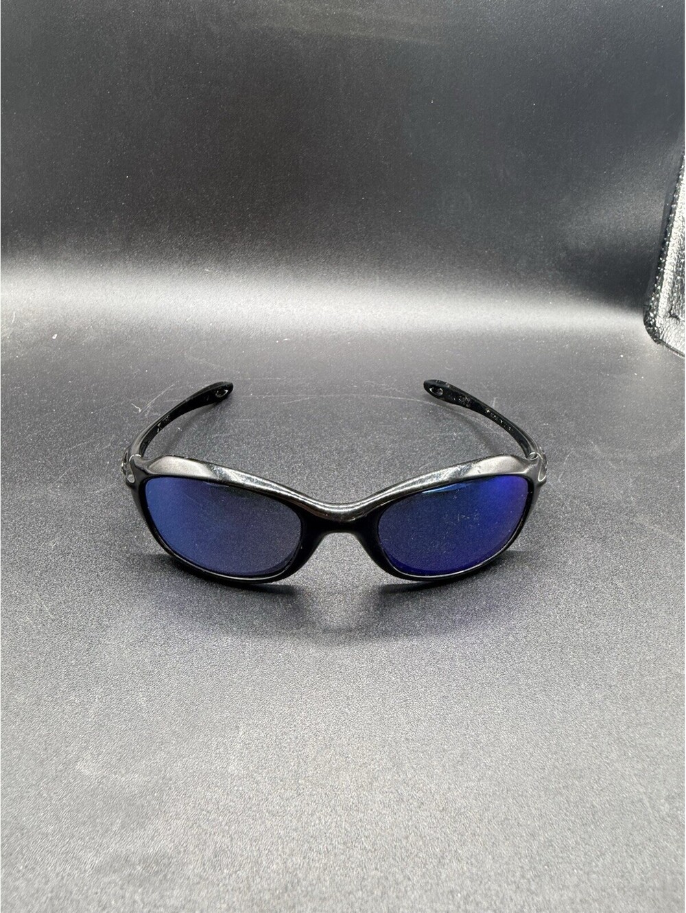 Oakley XS Fives Polished Black/Blue Iridium Lenses